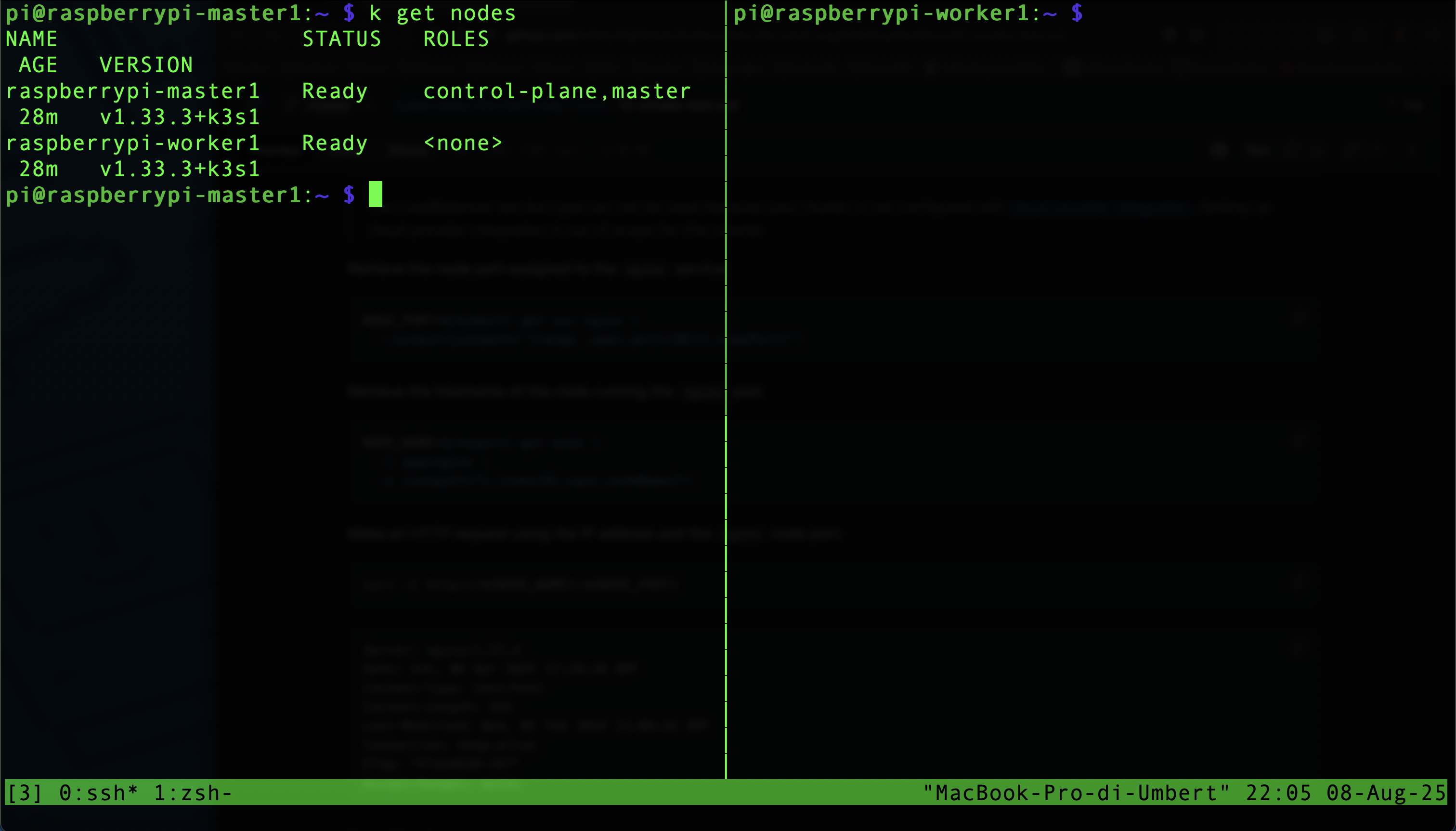 Smoketest k3s cluster